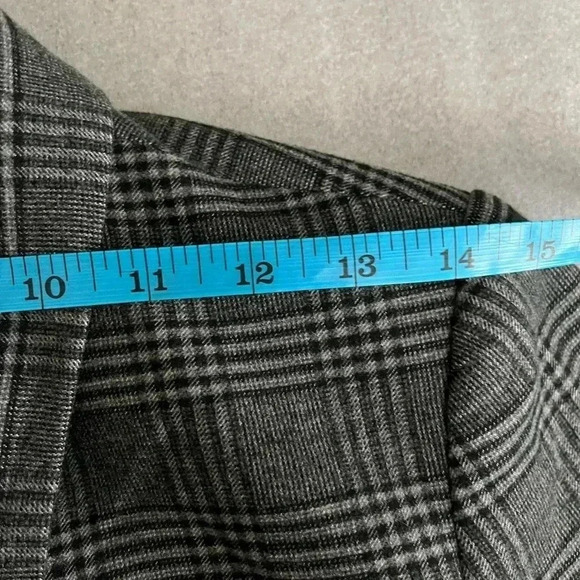 Zara Gray Plaid Blazer - Picture 13 of 14